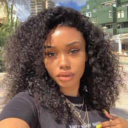 Glueless Deep Wave Frontal Wig for Women Water Wave Brazilian Short Curly Bob Lace Front Human Hair Wigs PrePluck with Baby Hair