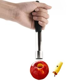 Taglierina per la rimozione dei semi di frutta pera Gadget da cucina Bar da pranzo per la casa in acciaio inossidabile Corer per mele Torsione del nucleo della frutta Rimuovi la fossa