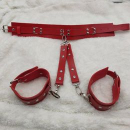 Choker Vintage Goth Red Faux Leather Collar Big Necklace Set Sexy Gothic Harness Harajuku Punk Statement For Women