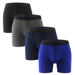 Men's Underwear Solid Classics 4-Pack Boxer Brief Soft Cotton Boxer Briefs Color Multipacks Boxer Shorts Stretch Fit Underwear