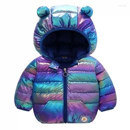 Down Coat Autumn Winter Warm Jackets For Girls Ultralight Cotton Coats Baby Boys Girl Toddler Kids Hooded Outerwear Children Clothes