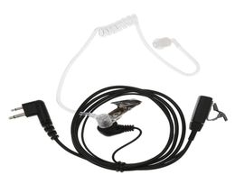 Heaphones 2 Pin Covert Acoustic Tube Earpiece Headset with Mic PTT for Motorola Two Way Radio Walkie Talkie M Plug7128999