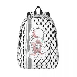 Backpack Palestinian Tatreez Teenage Backpack Outdoor Student Business Palestine Keffiyeh Daypack for Men Women Laptop Shoulder Bag