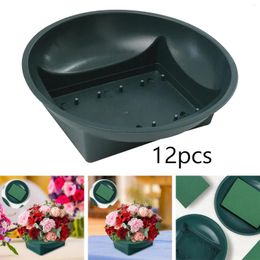 Decorative Flowers 12x Floral Foam Round Bowl For Flower Craft Table Wedding Decoration