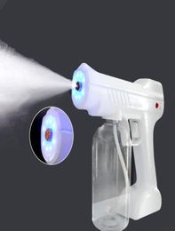 2020 Handhold 800ml nano disinfection gun rechargeable blu ray anion nano spray guns for sterilizing home use DHL 6133605