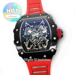 Designer Luxury RM Wrist Watch Mens Watch Watches Movement Automatic Mens Mechanics Watch Skeleton Dial Japan Miyota