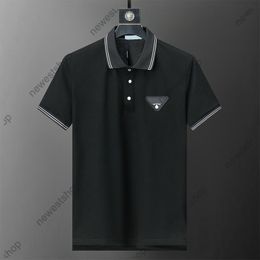 Men designer Tee Polo shirts mens letter print short sleeve polos cotton tshirts women geometry printed turndown collar classical tshirt XXXL