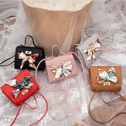 Shoulder Bags Women Ladies Fashion Leather Wallet Ribbon Bow Decor Hasp Mini Flap Hangbag Messenger Crossbody Bag Totes