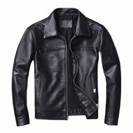 2023 Men's Leather Jacket Natural Men's Genuine Cowhide Jacket Spring and Autumn Casual Black Men's Clothing Asian size S-6XL q8rJ#