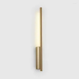Wall Lamp Modern Gold Metal LED Stairs Aisle Bedside Sconce Living Room Bar Atmosphere Lights Loft Decor Luminaria