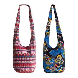 Shoulder Bags Fashion Hippie Crossbody Purse Card Holder Zippered Inside Pocket Hobo Sling Bag Women Ethnic Style