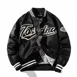 hip Hop Baseball Jacket Men Women Embroidery Jacket Letter Streetwear Jacket Fi Vintage Windbreaker Couples Spring Autumn q2jm#