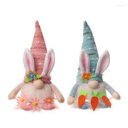 Party Decoration 2024 Easter Gnomes With LED Light Scandinavian Tomtes Decorations Stuffed Ornaments Table Figurine