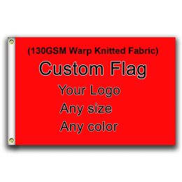 Accessories Custom Printed Flag 12x18inches 2X3FT 3X5FT 2X8FT 4X6FT 5x8FT 100% Polyester 130GSM Warp Knitted Fabric Double Stitched