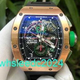 Men's Wristwatch Richardmills Luxury Watches Mens Automatic 50x42.7mm Mens Watch Rm11-01 Rose Gold Side Titanium Mancini Limited HBT0