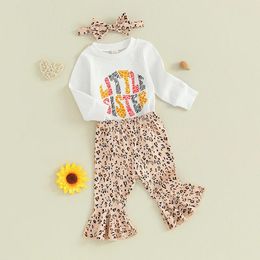 Clothing Sets Born Baby Girl Fall Round Neck Long Sleeve Little Sister Lettle Print Pullover Bodysuit Elastic Pants Cotton Outfit