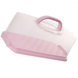 Storage Bottles Rectangular Bread Keeper Loaf Cake Container Carrier Lid Handle Baker Rack