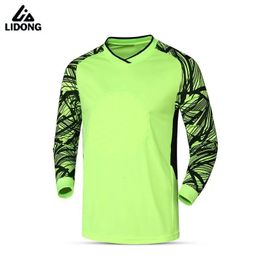 Goalkeeper Jerseys Kits Long Sleeve Shirts Football Goalkeeper Tops Sponge Custom Soccer Goalie Training Protector 240325