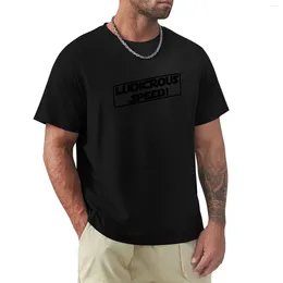 Men's Polos Ludicrous Speed! (Black Version) T-Shirt Oversized Cute Tops Clothes Mens Clothing