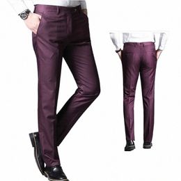 men Suit Pants 2023 Spring Men Dr Pants Straight Busin Office Trousers Mens Formal Pants Male Black Dr Trousers 4556#