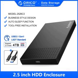 Enclosure ORICO HDD Case TypeC USB3.1 to SATA3.0 2.5" USB 3.1 Gen1 SSD Enclosure 5Gbps 4TB HDD Enclosure Box Support UASP External SSD