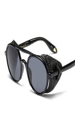 2019 Designer Steampunk Sunglasses For Men And Women Modern Fashion Punk Glasses Round Retro Gothic Shades Oculos De Sol7893961