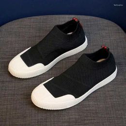 Casual Shoes Men 2024 Spring Festival Breathable Knitted Men's Versatile For Sneakers