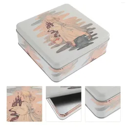 Storage Bottles Biscuit Tin Box Gift Boxes For Presents Cookie Case Dustproof Candy Decorate Wrapping Tinplate Container