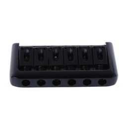 6 String Electric Guitar Bridge Hard Tail Top Load Fixed Hard Tail Parts Black