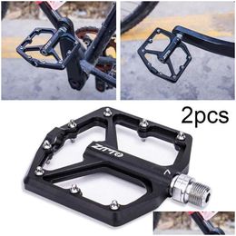 Bike Pedals 2Pcs Ztto Bicycle Tra Light Sealed Non-Slip Aluminium Alloy Mti-Color Road Accessories Drop Delivery Sports Outdoors Cyclin Dhy1F