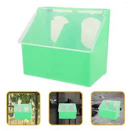 Other Bird Supplies Hangable Feeders Multi-Grid Pigeon Food Storage Box Cage Hanging Feeder For Poultry Parrot Case