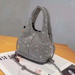 Shoulder Bags WOMEN BAG Shopper Full Diamond Vegetable Basket Designer Luxury High Quality Handbag For Female Manager