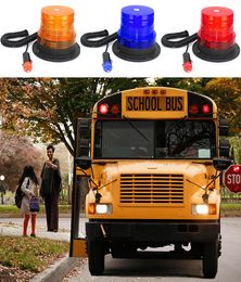 12 V LED Vehicle Warning Light Flash Strobe LED Amber Magnetic Beacon Light Emergency Warning Strobe Yellow Roof Round9743816