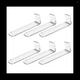 Storage Bags Acrylic Hair Clip Display Stand 6Pcs L-Shaped Hairpin Holder Organiser
