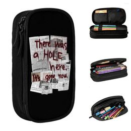 Silent Hill There Was A HOLE Pencil Cases Horror Game Box Pen Holder For Girl Boy Large Storage Bag Office Stationery