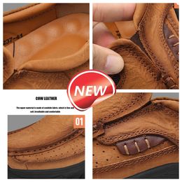 Summer Men's Shoes Soft Thick Sole Outdoor Shoes Designer High Quality Solid Colour Thick Sole Sports Durable Reinforced Casual Shoes GAI 2024 Brand Soft size 38-51