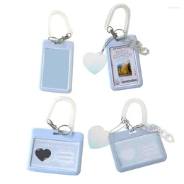 Frames Holder Blue Badge Card Keychain Cases School Supplies For Students Teacher Teens