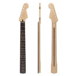 22 grade ST electric guitar neck, rose fingerboard, maple handle, peach wood tube (threaded),MX0388D