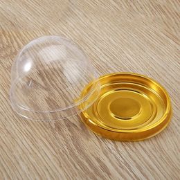 2024 50pcs Cupcake Box Clear Plastic Cake Packing Boxes Mini Cupcake Cases Muffin Pod Dome Cup Case Party Cake Mold Deco Tools