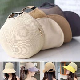 Wide Brim Hats Summer Foldable Casual UV Protection Bucket Hat Beach Cap Fisherman Sun