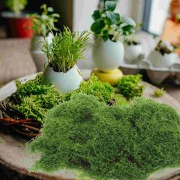 Decorative Flowers Simulated Moss Turf Simulation False Artificial Fake For Crafts Planter DIY Decor Potted Green