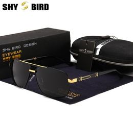 Top Quality Anti Glare HD Polarized Sunglasses Mens New Aluminum Aviation Sunglasses Big Size mens5871369