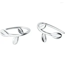 Dangle Earrings S925 Sterling Silver Cute Leaf Drop For Women Kids 14K Gold Plated Ear Wedding Party Jewelry Gift Female Pendientes