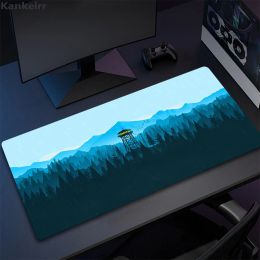 Pads Deep Forest Firewatch Custom Large PC Computer Mouse Pad Keyboards Mat Rubber Gaming Mousepad Desk Mat for Game Player Desktop
