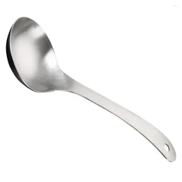 Spoons Soup Ladle Stainless Steel Rice Spoon Scoop Kitchen Noodles (S)