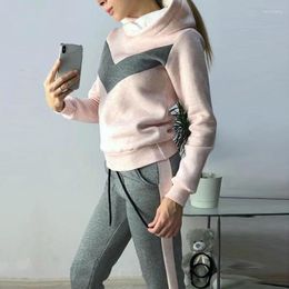 Women's Two Piece Pants Selling European And American Clothing Autumn Winter Sports Leisure Fleece Set Two-piece