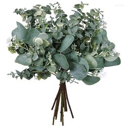 Decorative Flowers SV-Mixed Eucalyptus Leaves Stems Bulk Artificial Silver Dollar Picks And Faux Branches