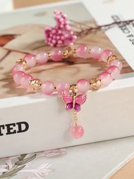 Butterfly Charm Beaded Statement bracelet Trendy bracelet