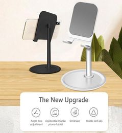 Universal Phone Holder Desk Aluminium Adjustable Desktop Portable Cell Phone Stand Mount for Samsung Xiaomi Huawei iPhone9920449