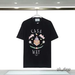 2024 Casablanc T Shirt Men Designer T Shirts Spring Summer New Style Starry Castle Short Sleeve Casa Men T-Shirts Tennis Club US Size S-Xxl 4758
